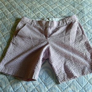 J. Crew Pink Bermuda Shorts with Textured Cotton
